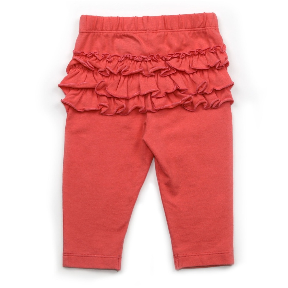 NWT Kapital K Ruffle Butt Leggings in Coral